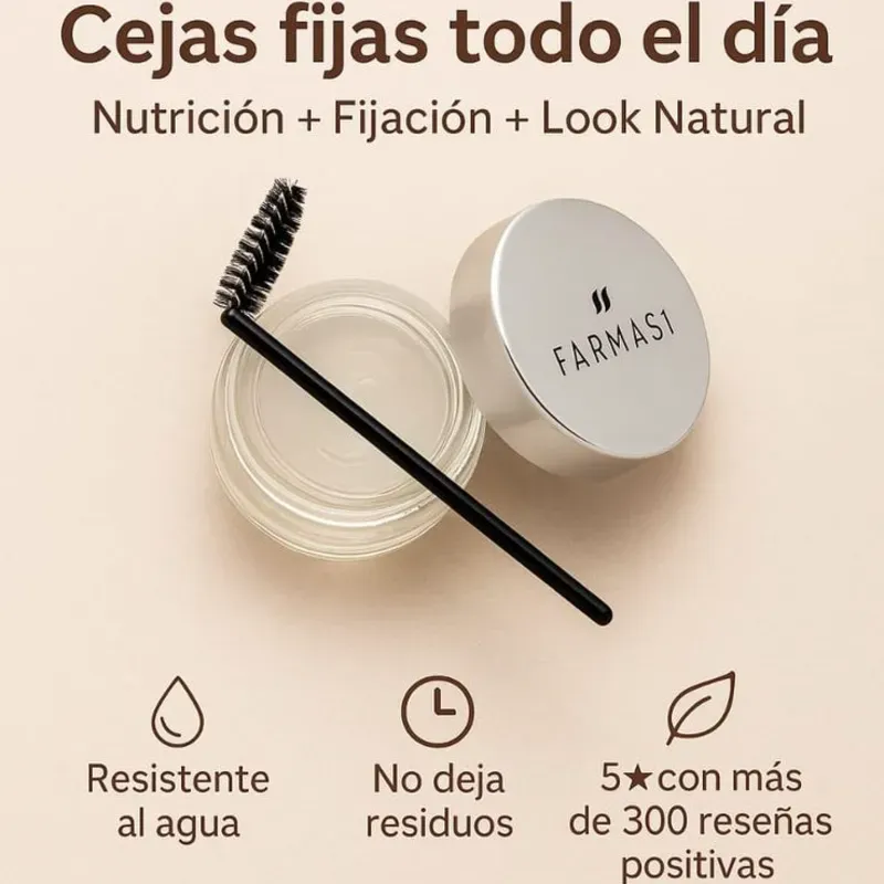Cera fijadora para cejas.