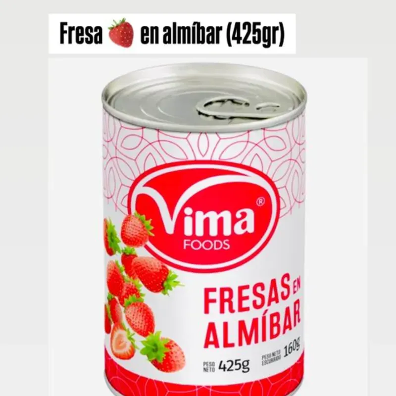 Fresa en almibar