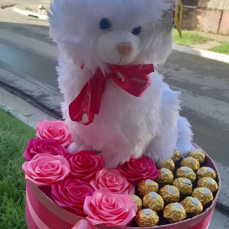 Mini jardín de chocolate