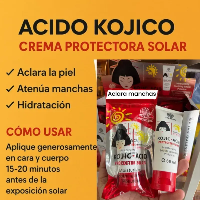 Protector Solar con Ácido Kójico