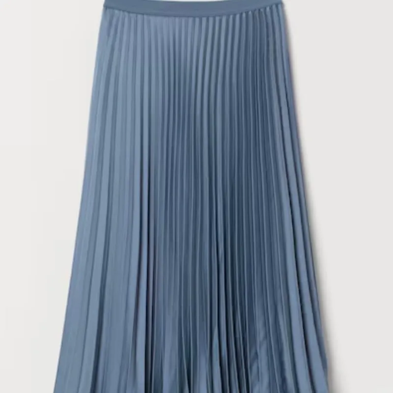 Falda larga plisada