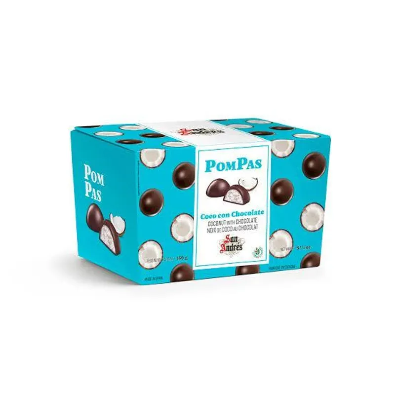 Pompas de Coco con Chocolate San Andres