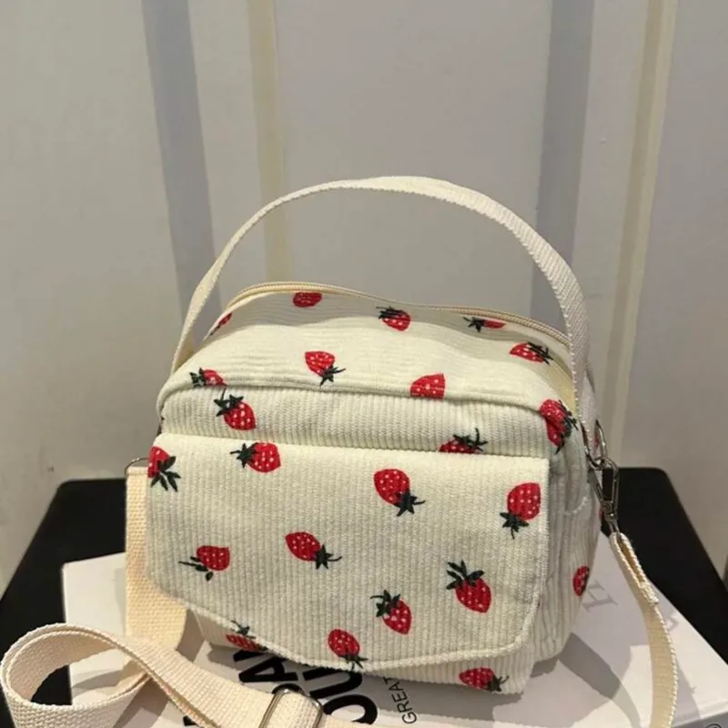 Bolso Bandolera Casual estampado de fresas
