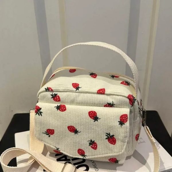 Bolso Bandolera Casual estampado de fresas