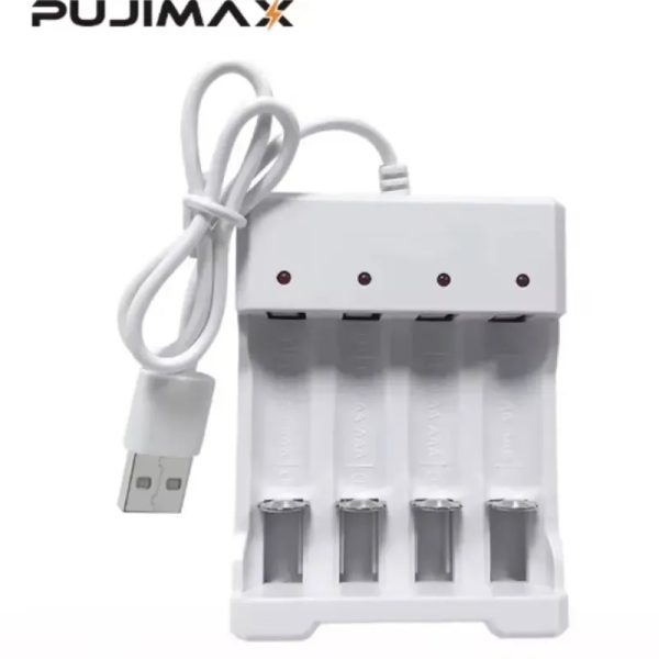 cargador de pilas recargables AA/AAA