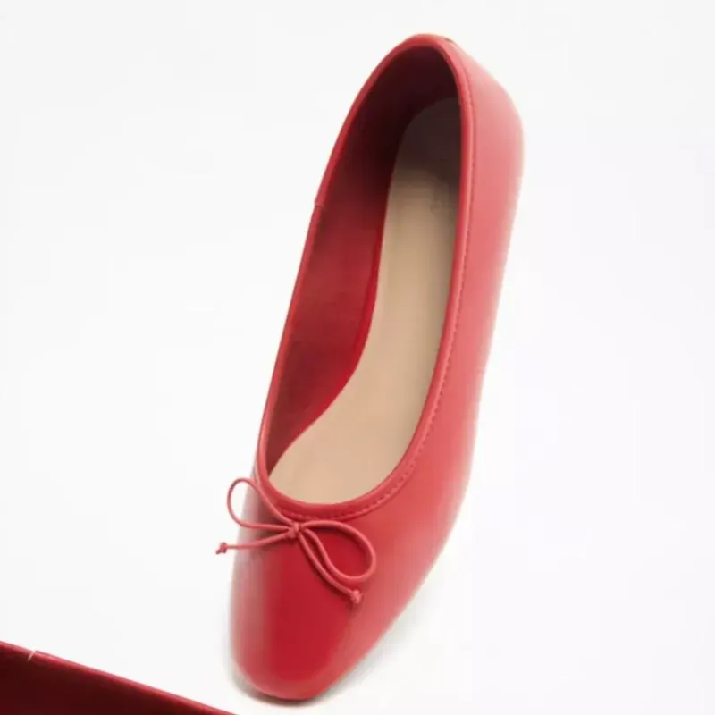 Balerinas Rojas con Lazo