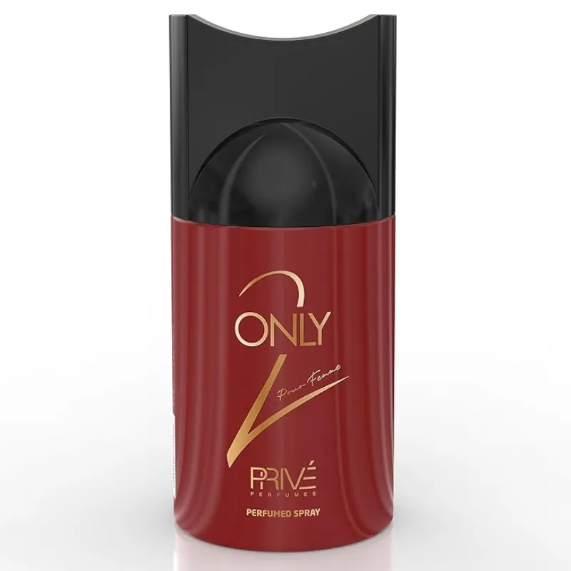 PRIVE ONLY 2 POUR FEMME DEO, IRRESISTABLE FRAGRANCE, LONG-LASTING ODOUR - 250ML