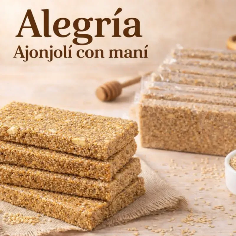 Alegria ajonjoli con mani