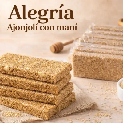 Alegria ajonjoli con mani