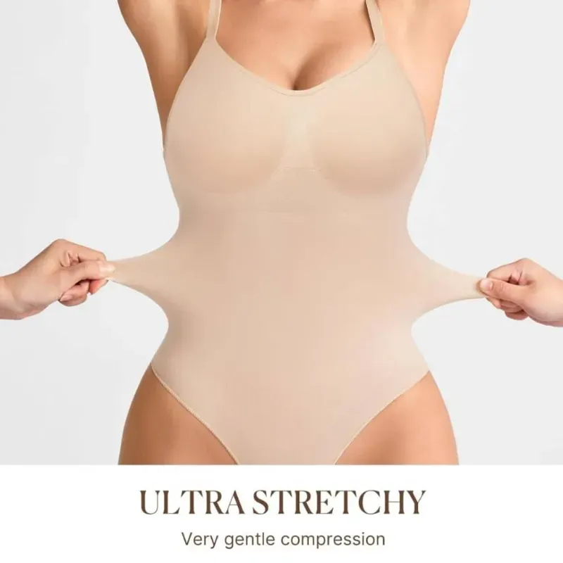 Body beige de compresión suave