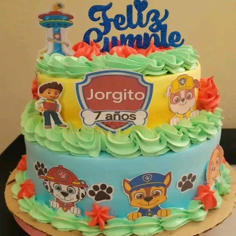 Cake de la temática de Pow Patrol