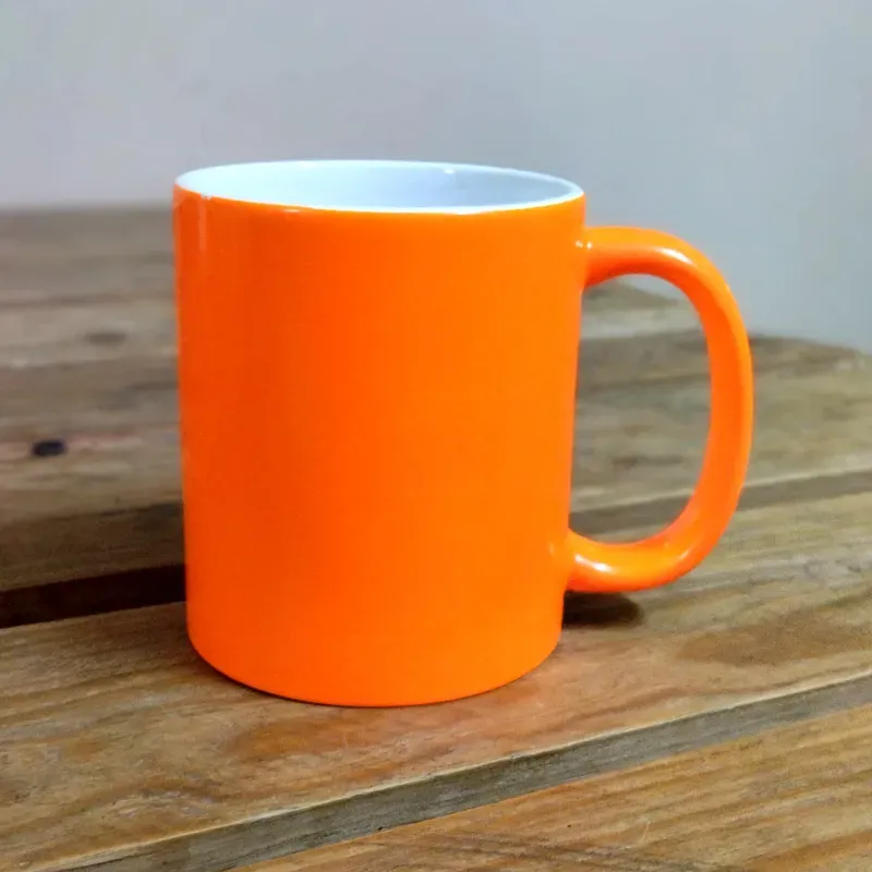 Jarra cerámica color naranja