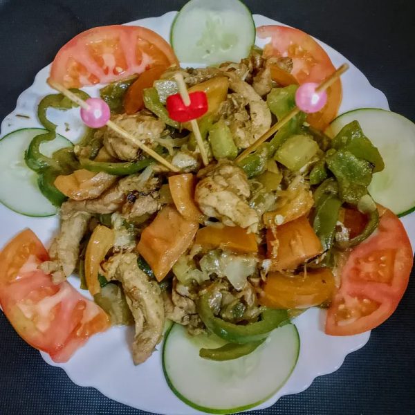 Fajitas de pollo grillé