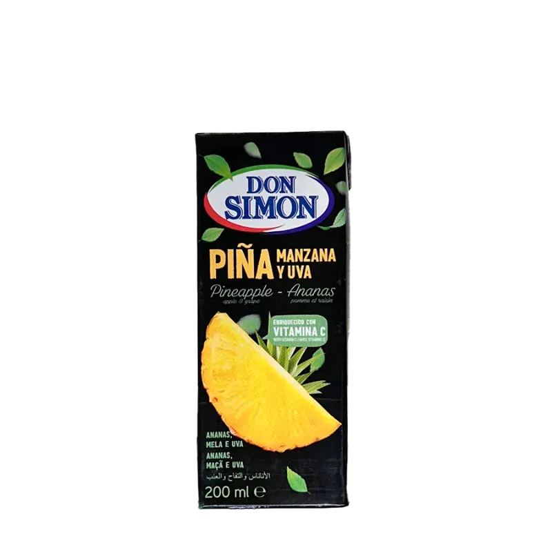 Jugo de piña, manzana y uva Don Simón 200ml