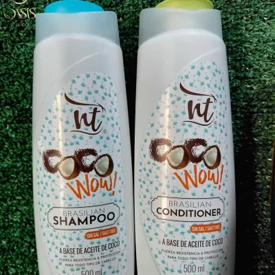 Juego Champú y acondicionador de coco 500 ml c/u