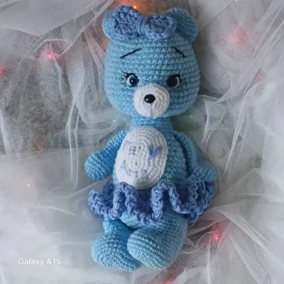 Osita con mensajito en el corazón.