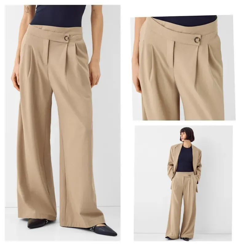Pantalón Bershka beige