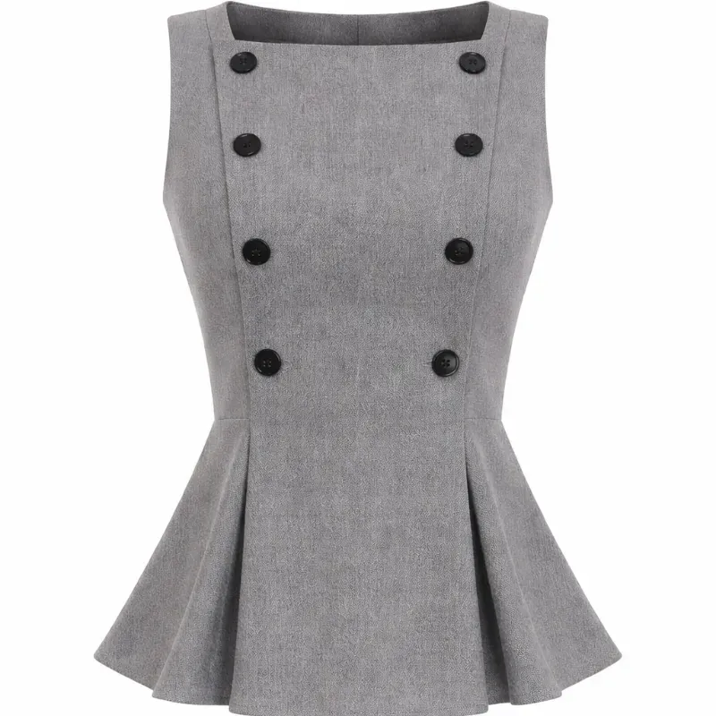 Blusa elegante/ Gris
