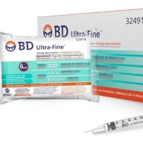 Jeringas Insulina Ultra Finas x10