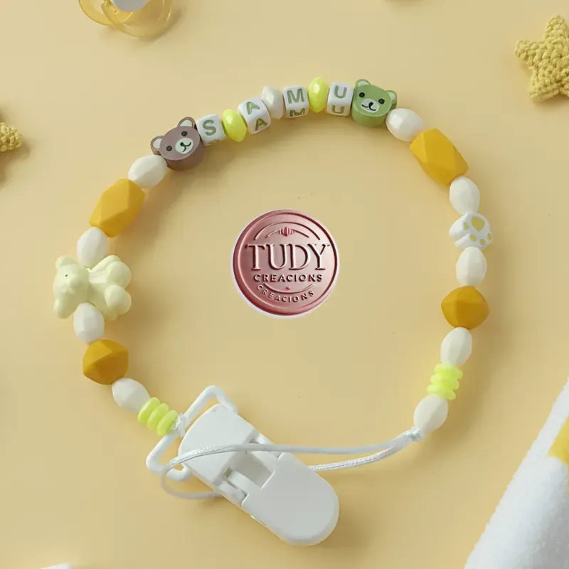 Chupetero de varon de osito