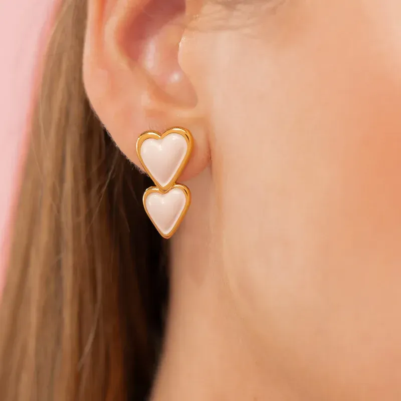 Aretes Corazón Duo