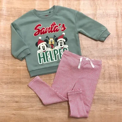 Conjunto con Mickey Mouse "Santa's Helper"