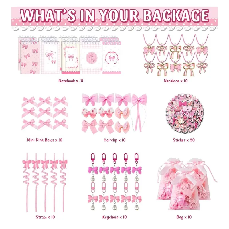  Paquete de 10 Recuerditos Coquette 