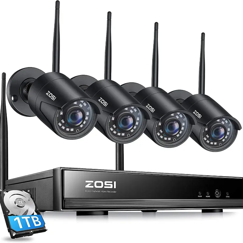 Sistema de Cámaras Zosi inalambricas de 4
