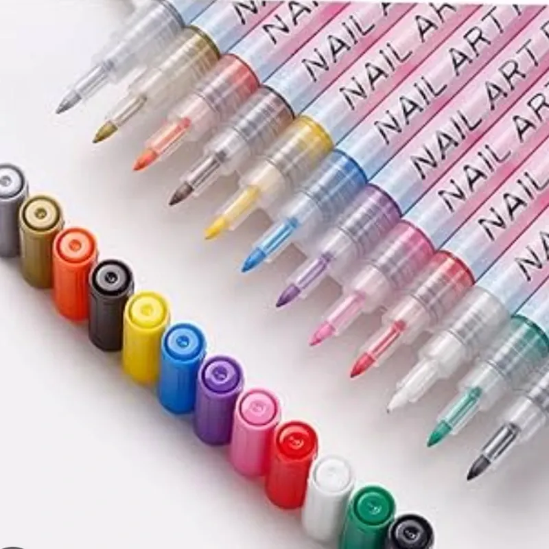 PLUMONES COLORES  PARA UÑAS  C/U