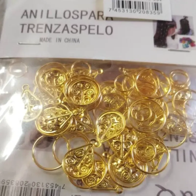 Adornos para trenzas ( Lágrima)