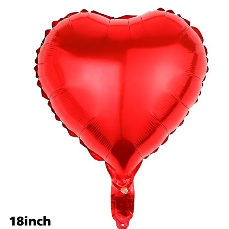 Globo corazón rojo 18"