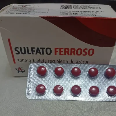  Sulfato Ferroso (10 tab de 300 mg)