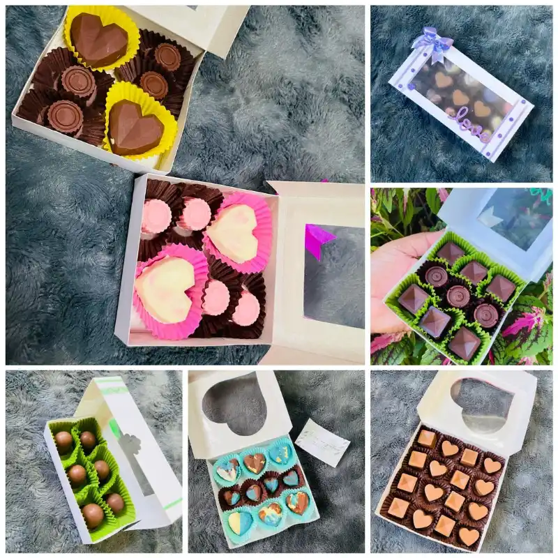 Bombones de formas variadas