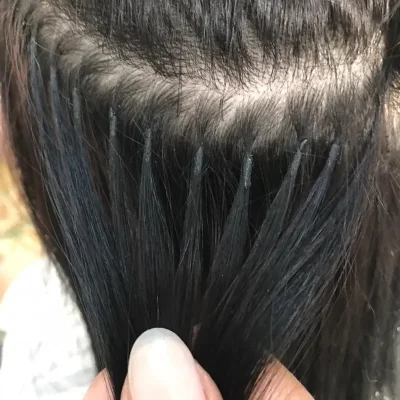 Extensiones con queratina italiana (fusión)