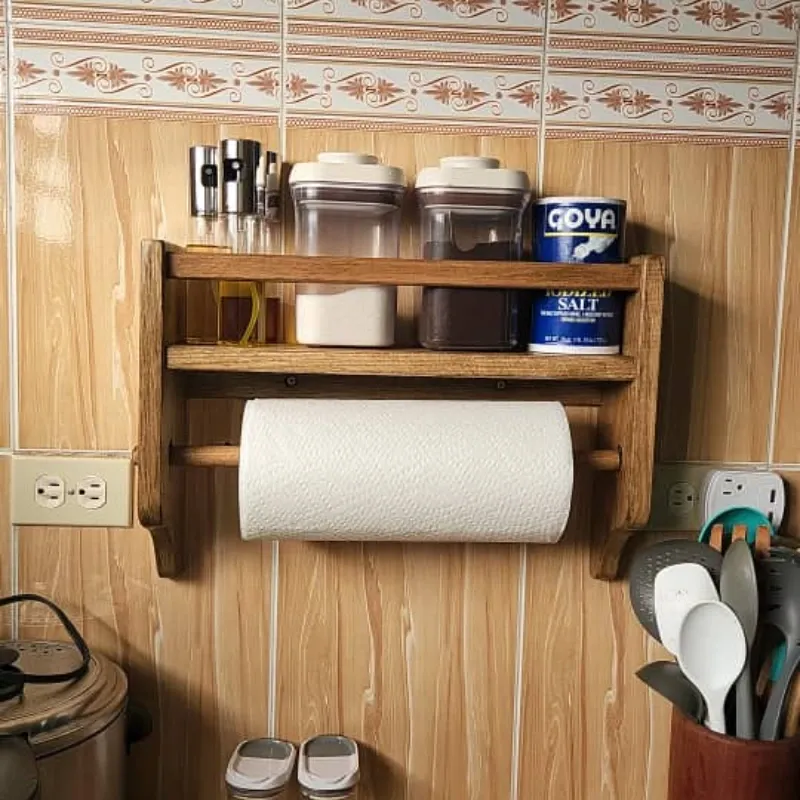 Balcon con accesorio para papel de cocina (Por Encargo)