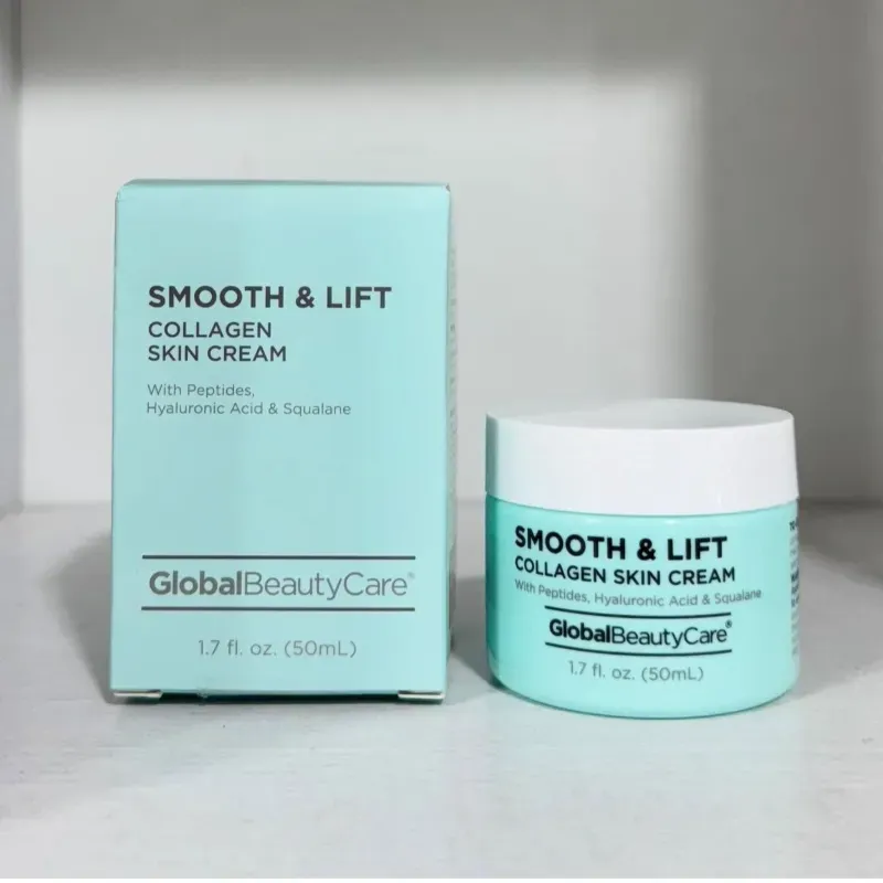 Crema Facial de Colágeno con Péptidos, Ácido Hialurónico y Escualano 