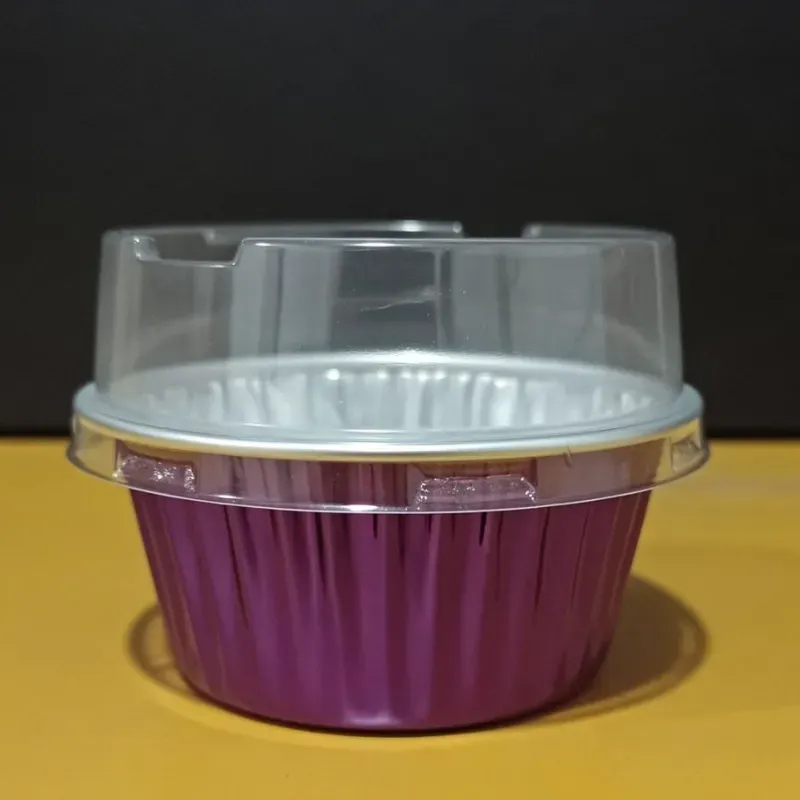 Moldes Aluminio 4 onz C/Tapa PET (C-B/A1241)