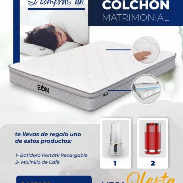 *Colchón Matrimonial*  *137x190x22 cm Marca EON*