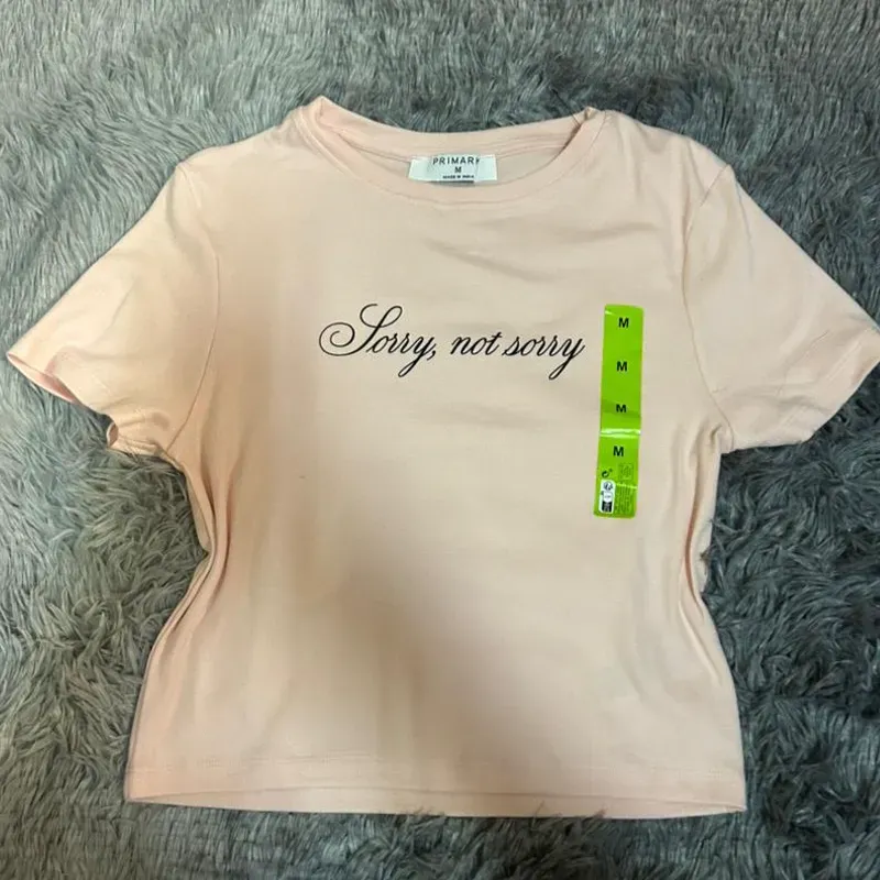 Pullover Rosado de letras