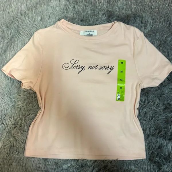 Pullover Rosado de letras