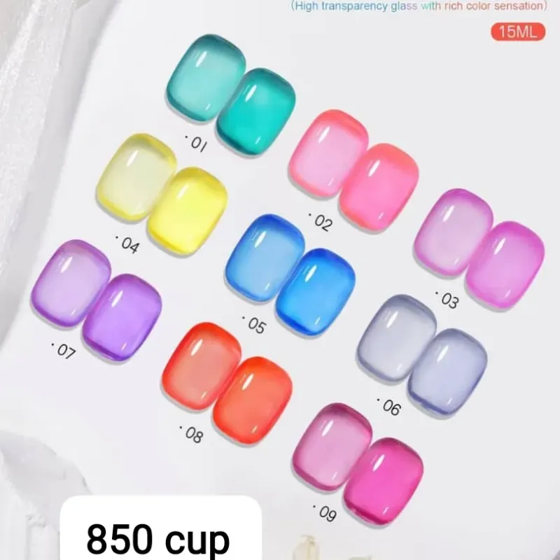 Esmaltes traslúcidos de colores