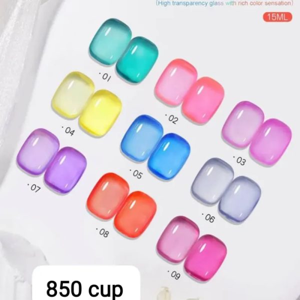 Esmaltes traslúcidos de colores