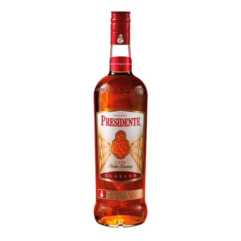 Brandy Clásico PRESIDENTE Pedro Domecq 35% Alc.Vol. 700ml 12/Caja