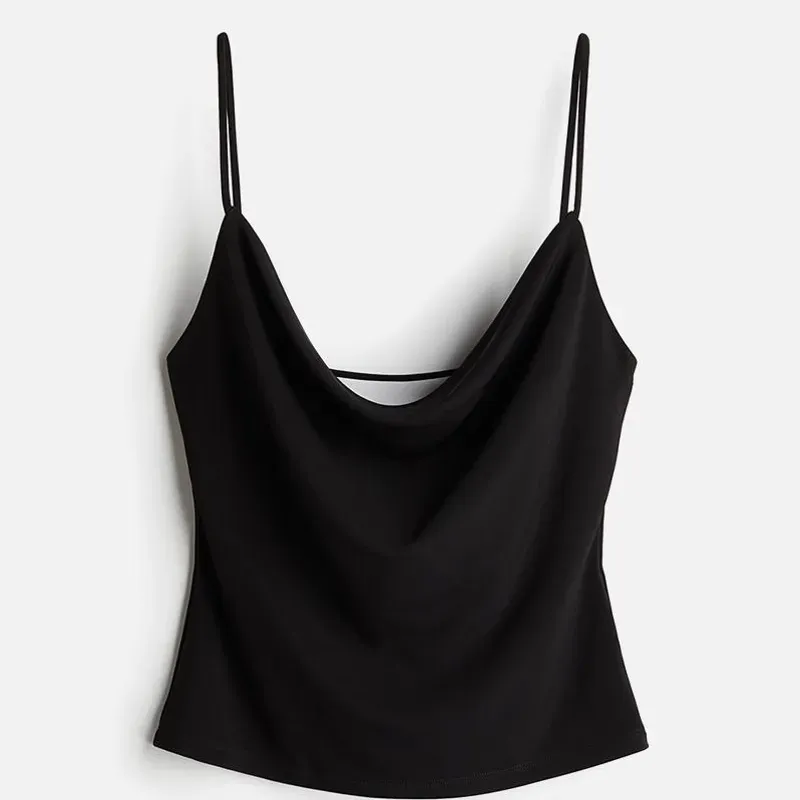 Top con escote drapeado