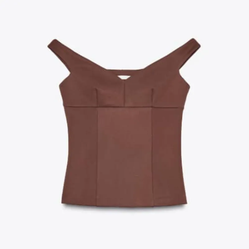 Top carmelita hombros