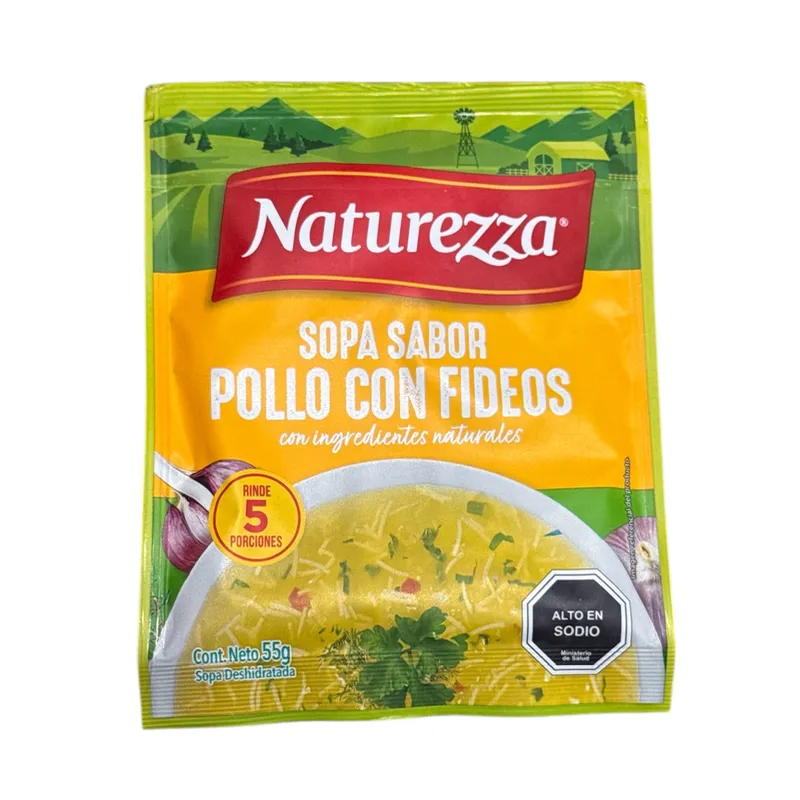Sopa de Pollo con fideos "Naturezza"