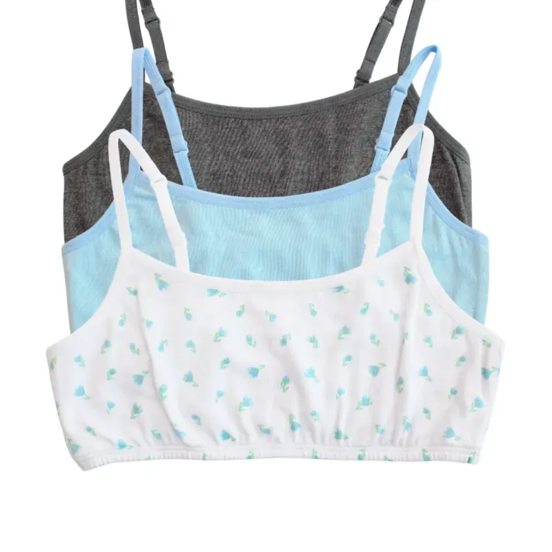 Set de Brasieres Infantiles para Bebé Temática Flores