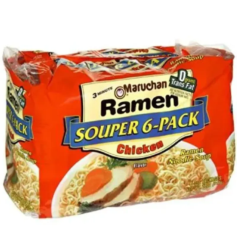 Sopa de fideos instantáneos sabor pollo Maruchan (3 onz)