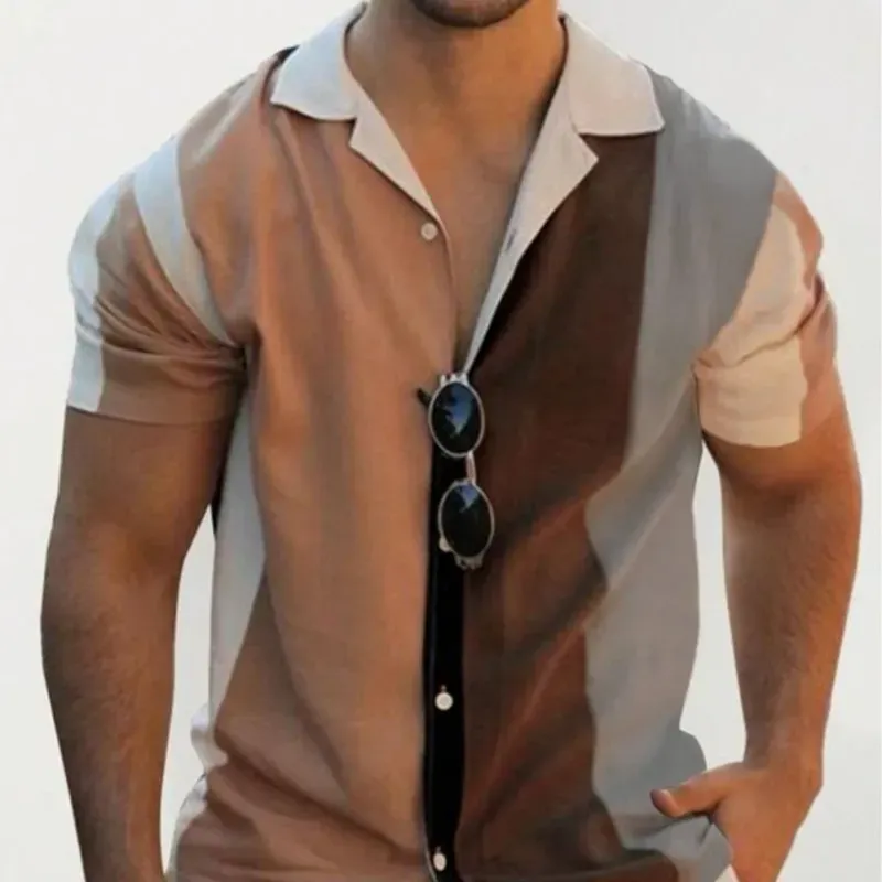 Camisa de rayas carmelita