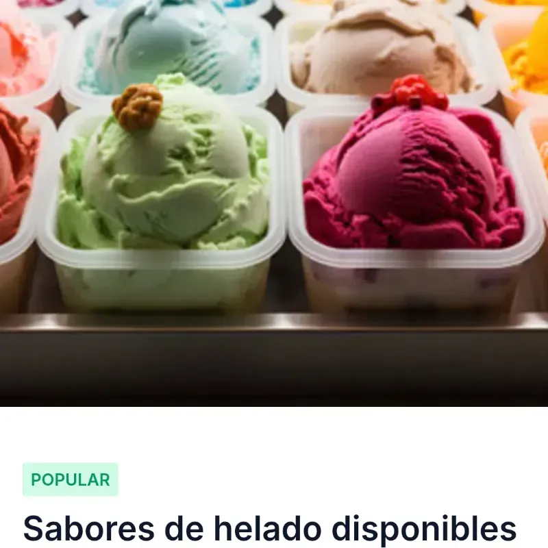 Helado en envase circular de 500ml